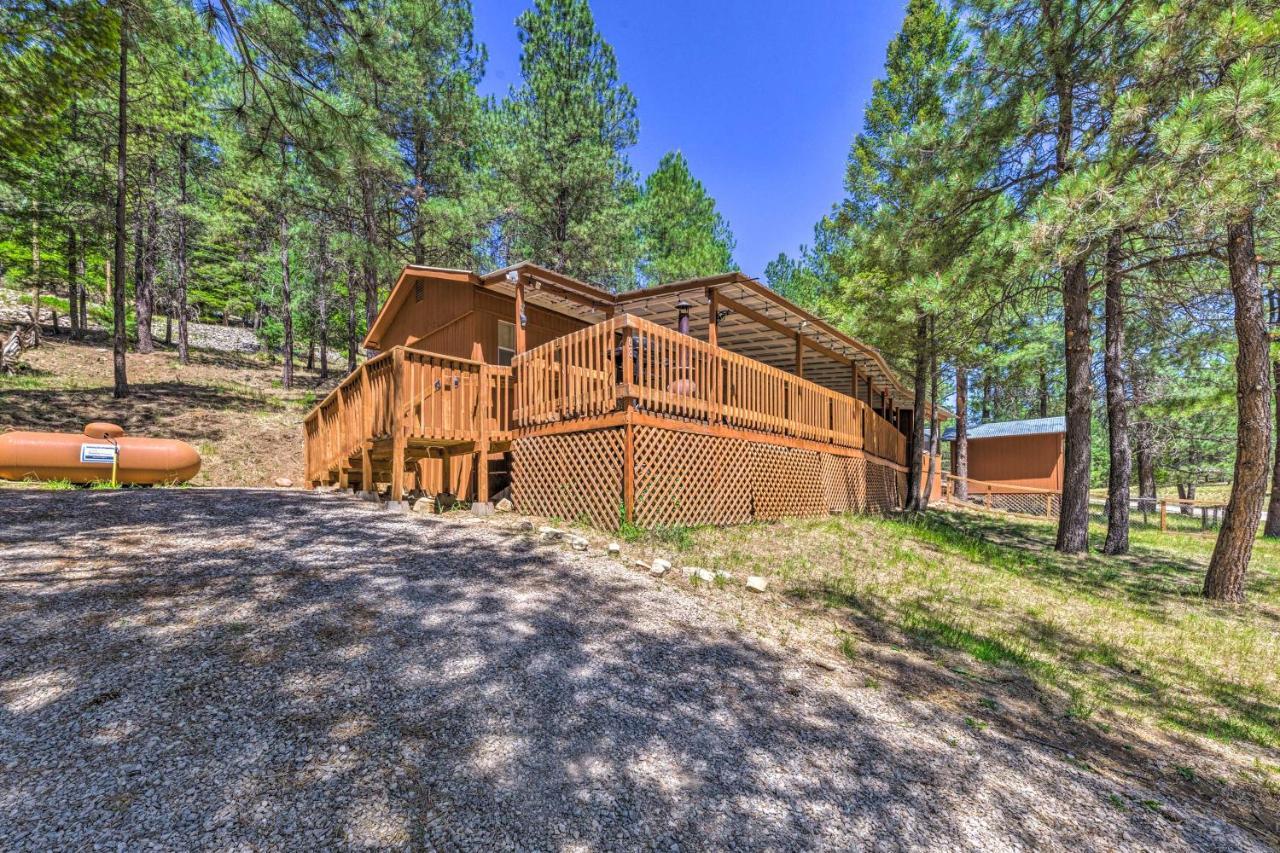 Quiet Cloudcroft Cabin With Porch And Gas Grill! Bagian luar foto
